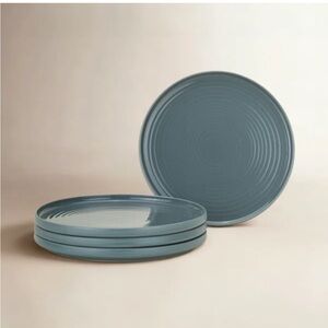 New Open Box Blue 10.5” Dinner Plates (Set of 4) READ***